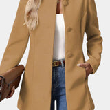 Pierrette - Manteau à col haut coupe ajustée