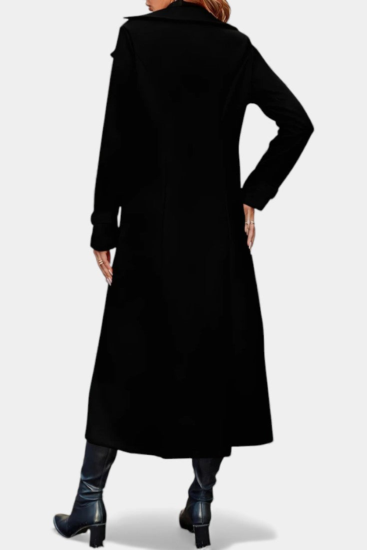 Philippine - Manteau long à double boutonnage et revers
