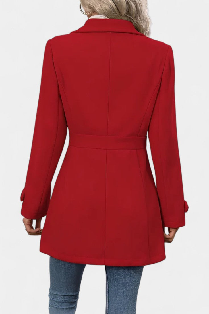 Renée - Manteau à ceinture coupe ajustée