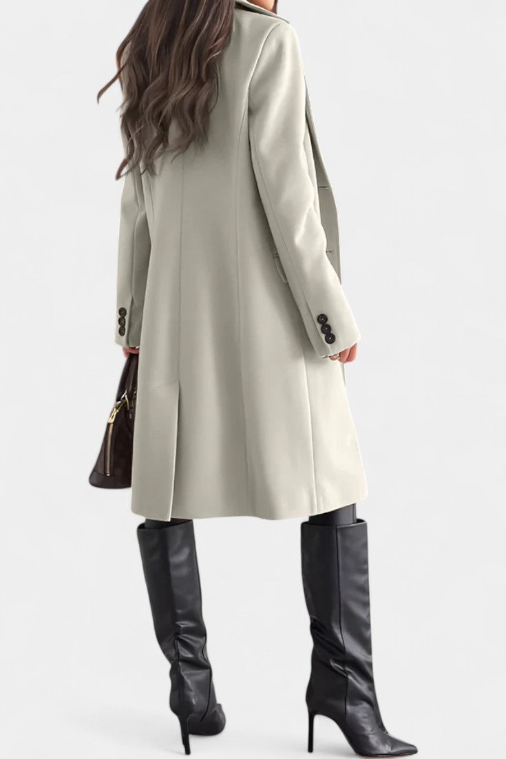 Vivienne - Manteau mi-long coupe ajustée