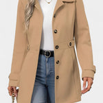 Renée - Manteau à ceinture coupe ajustée