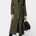 Rosabelle - Manteau long à double boutonnage coupe ajustée