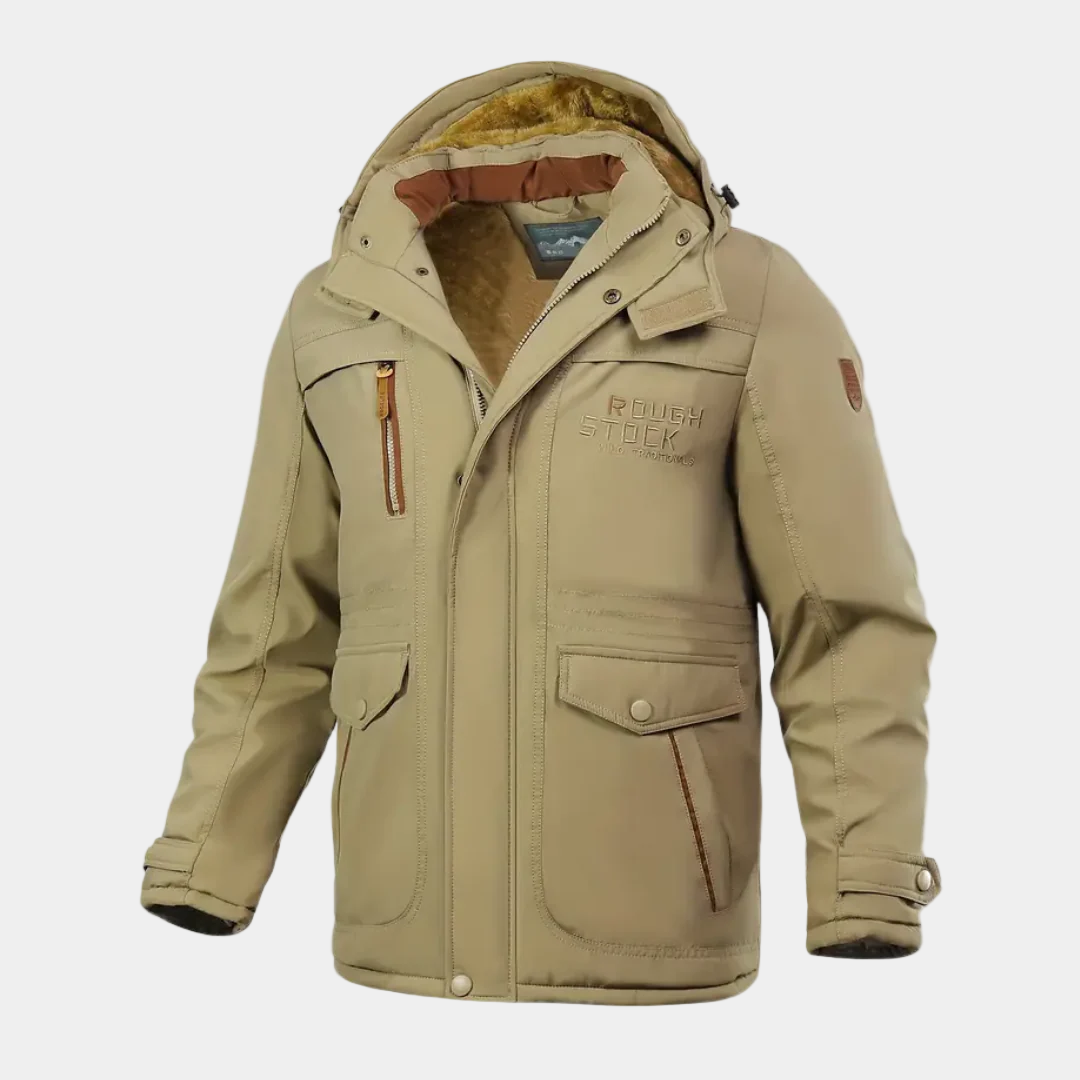 Butch Veste d’Hiver Homme – Manteau Rembourré avec Capuche et Doublure Chaude