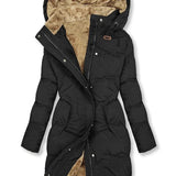 Charm Manteau d’Hiver Long Femme Matelassé – Isolation Maximale & Capuche Protectrice