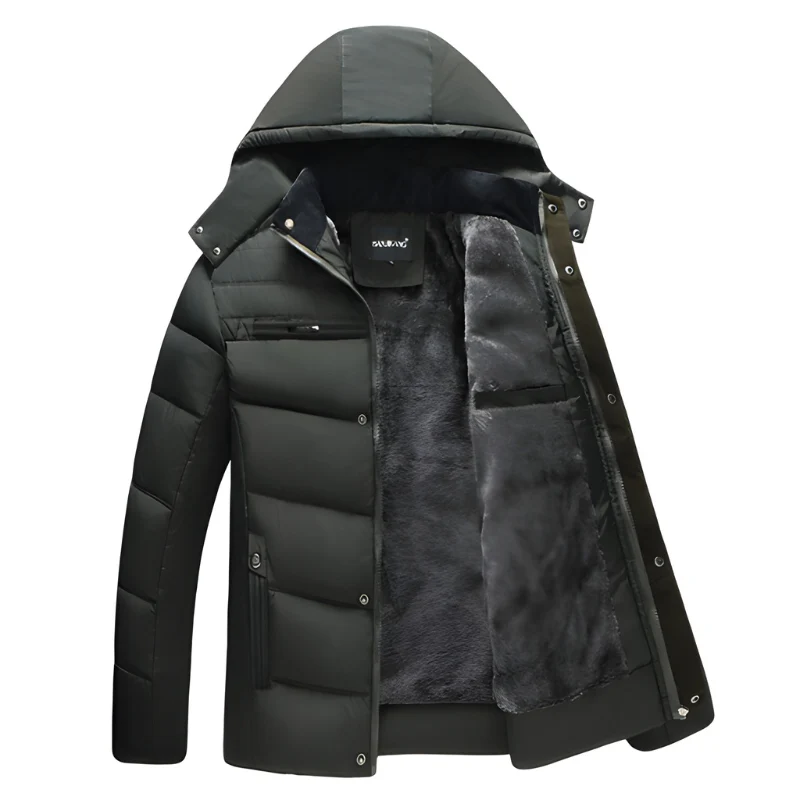 Maximo Parka d’Hiver Homme – Manteau Robuste Très Chaud avec Doublure Polaire et Capuche Protectrice