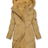 Charm Manteau d’Hiver Long Femme Matelassé – Isolation Maximale & Capuche Protectrice