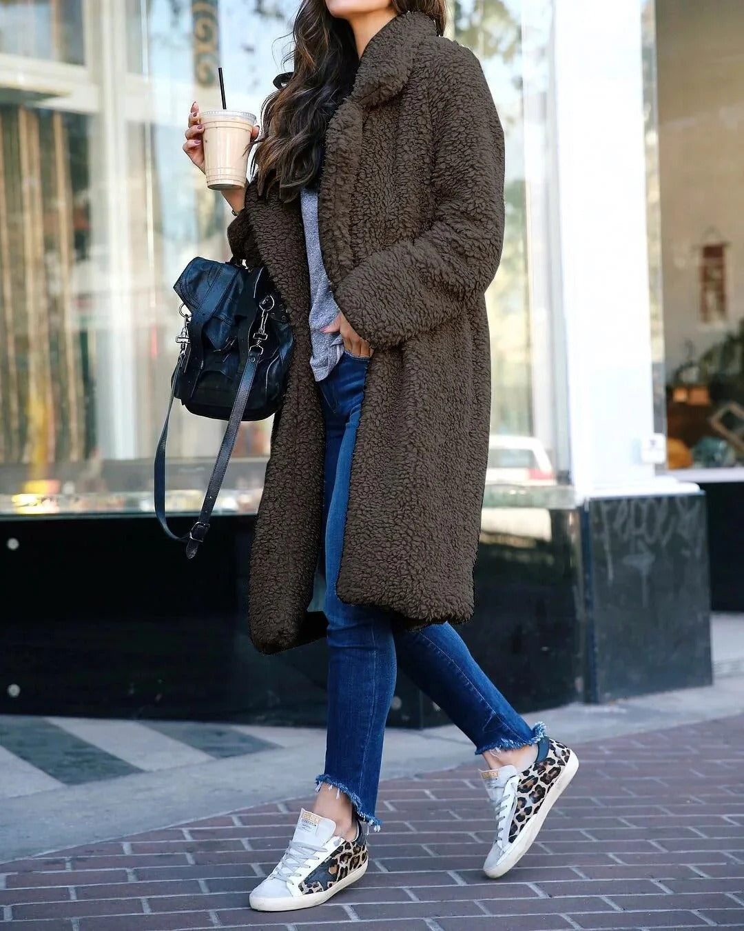 Soph Manteau Teddy Femme – Veste Oversize Douce et Chaude pour un Confort Quotidien