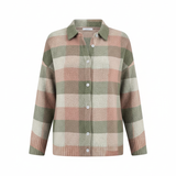 Isabel™ | Blouse en maille à carreaux aux tons doux