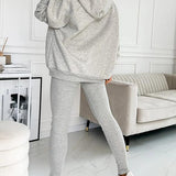 Lysa Ensemble Loungewear Femme – Set Confortable avec Sweat à Poche Kangourou & Pantalon Taille Haute