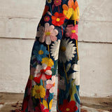 Léna - Pantalons Amples Floraux