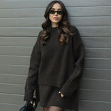 Lucie Ensemble Femme – Ensemble Automnal Doux en Laine Confortable & Élégant