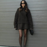 Lucie Ensemble Femme – Ensemble Automnal Doux en Laine Confortable & Élégant