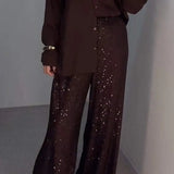 Sydney Ensemble Pailleté Femme – Tenue Tendance Deux-Pièces au Design Élégant et Brillant