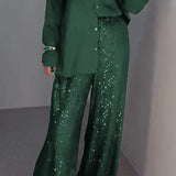 Sydney Ensemble Pailleté Femme – Tenue Tendance Deux-Pièces au Design Élégant et Brillant