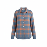 Laura™ | Blouse en maille à carreaux aux tons doux