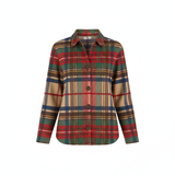 Lina™ | Blouse en maille à carreaux aux tons doux