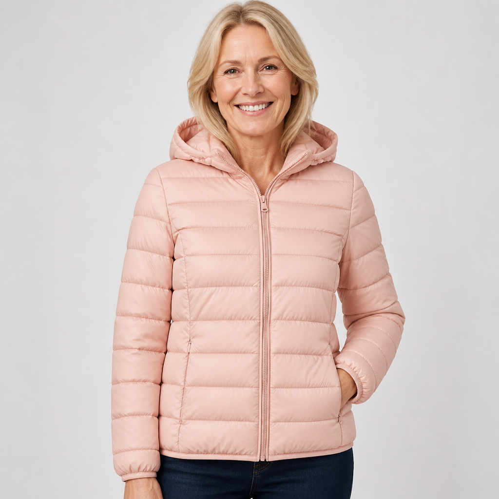 Emmanuelle - Veste mi-saison rose clair