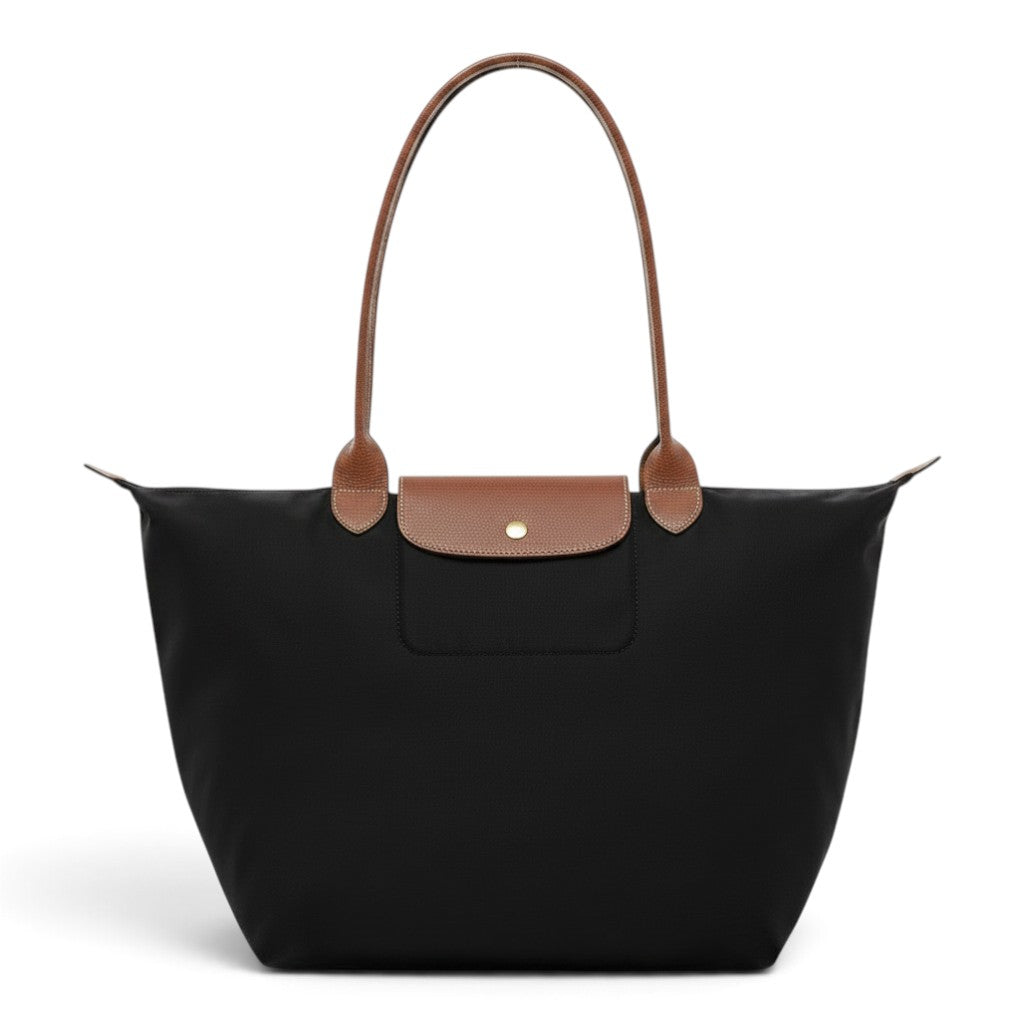 Sylvette - Grand cabas pliable en noir - vue d'ensemble