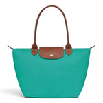Oriane - Grand cabas pliable en turquoise - vue d'ensemble
