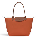 Rolande - Grand cabas pliable en orange rouille - vue d'ensemble
