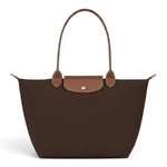 Suzanne - Grand cabas pliable en marron foncé - vue d'ensemble