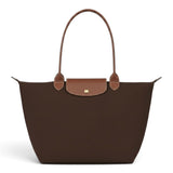Suzanne - Grand cabas pliable en marron foncé - vue d'ensemble
