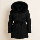 Lianna Parka Femme Hiver – Imperméable, Capuche Oversize & Taille Ajustable