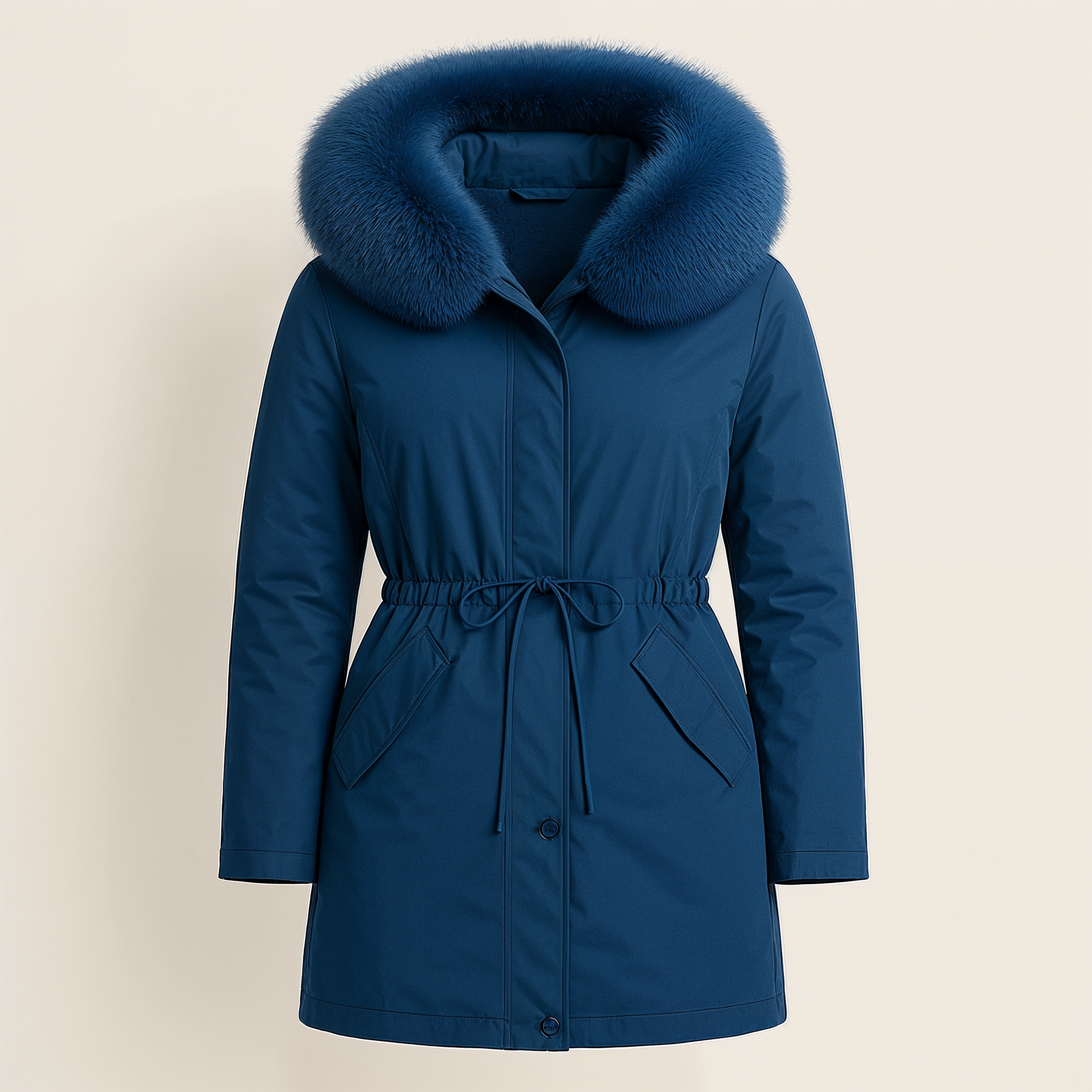 Lianna Parka Femme Hiver – Imperméable, Capuche Oversize & Taille Ajustable