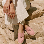 Marine - Mocassins roses