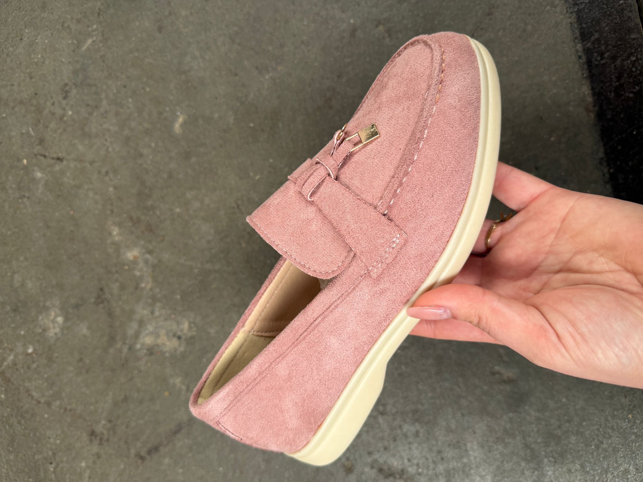 Marine - Mocassins roses - photo 3