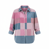 Mia™ | Blouse en maille à carreaux aux tons doux