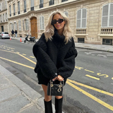 Minerva Pull Oversize Femme – Robe Pull Polyvalente Coupe Relax en Tissu Doux