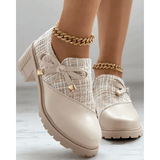 Chandni Mocassins à talon bloc pour femme