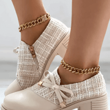 Chandni Mocassins à talon bloc pour femme