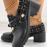 Chandni Mocassins à talon bloc pour femme