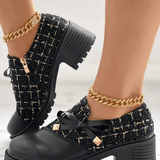 Chandni Mocassins à talon bloc pour femme