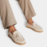 Eric Mocassins à Glands pour Homme – Chaussures habillées classiques à enfiler avec fini brossé pour le printemps et l’automne