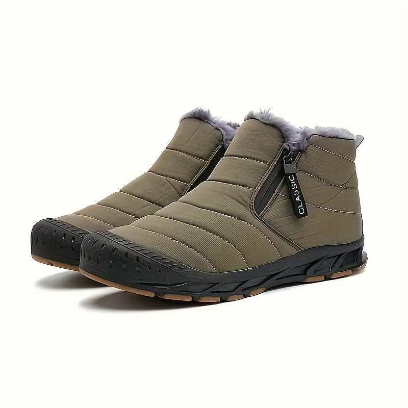 Olivia Bottes d’Hiver Femme Doublées – Style Puffer, Doublure Chaude & Semelle Antidérapante