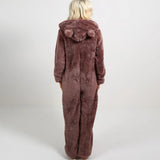 Ellie Combinaison Fleece Femme – Onesie Douce et Chaude avec Capuche & Fermeture Zippée