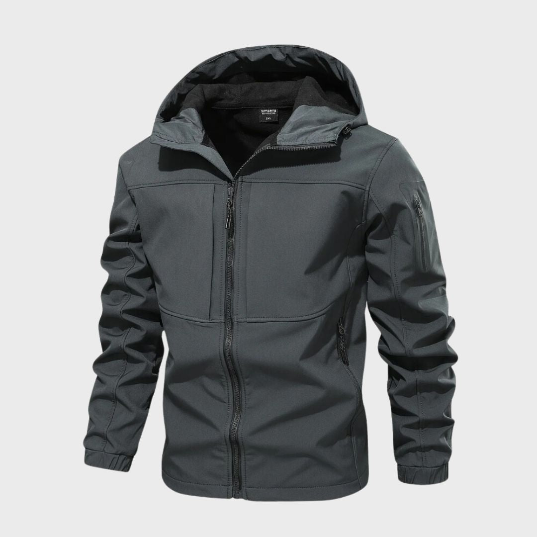 Hudson Doudoune Homme à Capuche – Veste Puffer d’Hiver Isolante avec Fermeture Zippée