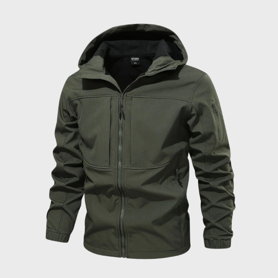 Hudson Doudoune Homme à Capuche – Veste Puffer d’Hiver Isolante avec Fermeture Zippée