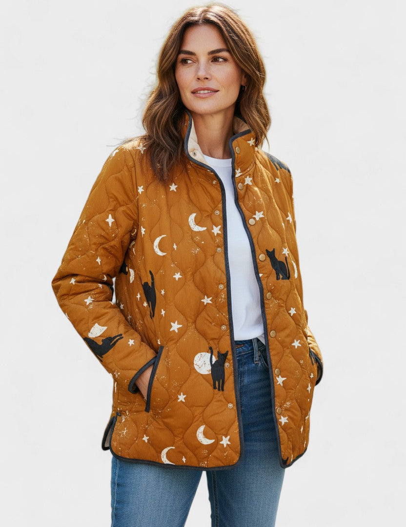 Orianne - Veste matelassée à rayures graphiques - vue d'ensemble