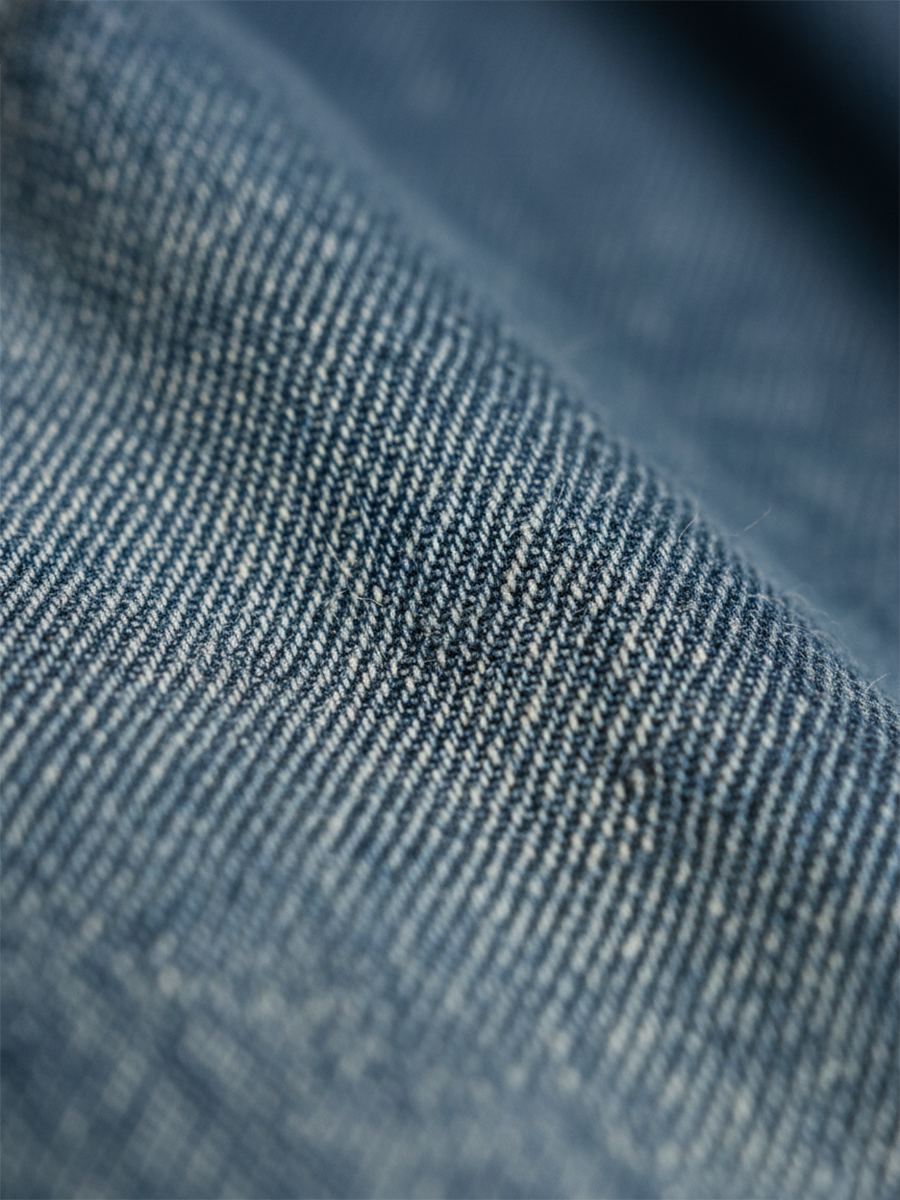 Karen - robe longue en denim lavé vintage pour femme - vue 4