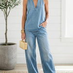 Ivy - ensemble assorti en denim effet vintage pour femme - vue 4