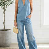 Ivy - ensemble assorti en denim effet vintage pour femme - vue 4
