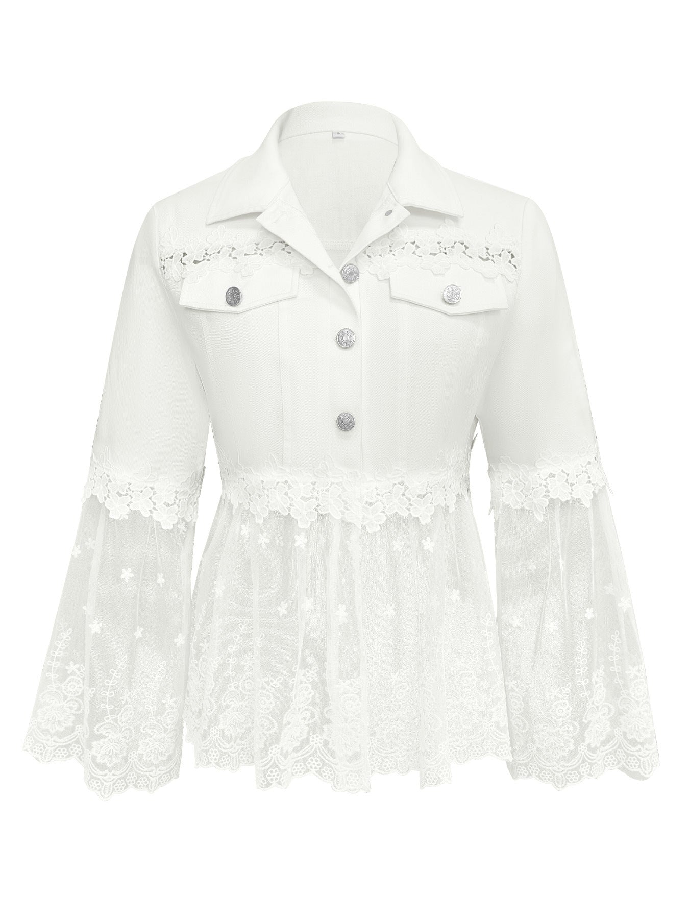 Angeline - Veste avec panneaux en dentelle - autre vue