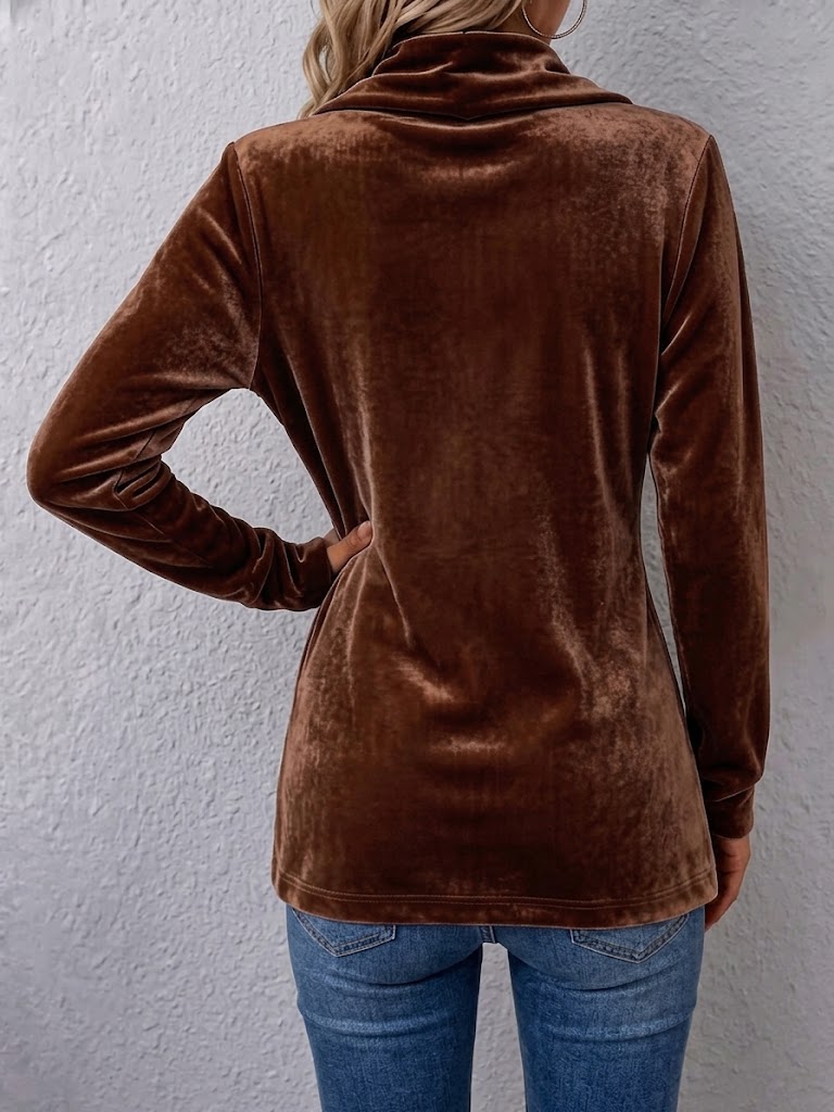 Ernestine - Veste ouverte à manches longues et boutons vintage - vue rapprochée