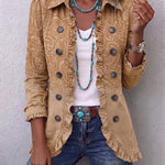 Fantine - Veste à volants imprimée motif western - vue d'ensemble