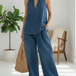 Ivy - ensemble assorti en denim effet vintage pour femme - vue 2