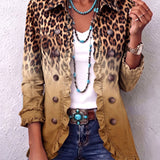 Marie-Claire - Veste blazer à volants léopard dégradé - autre coloris